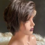 coupe pixie avec lace frontale ondulé