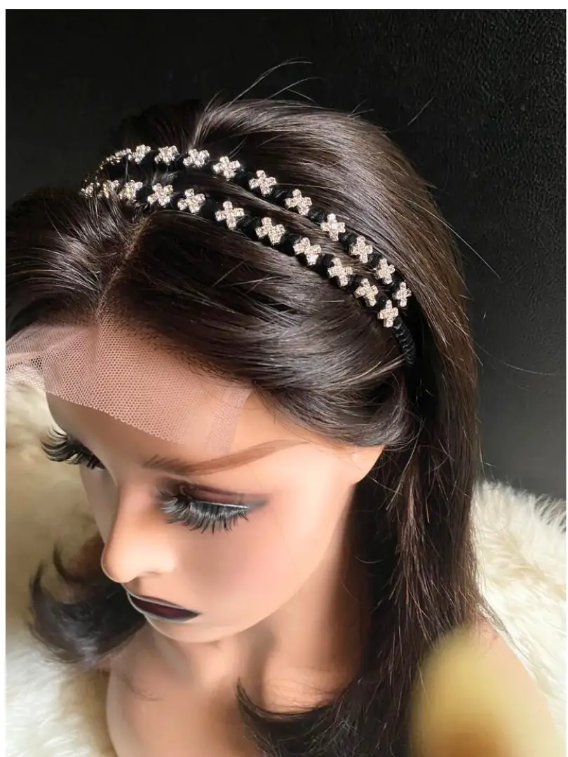 serre-tête strass à fleur