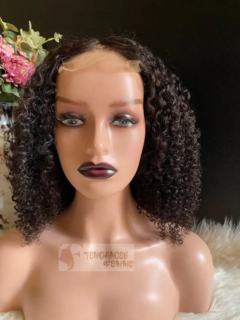perruque kinky curly bouclé