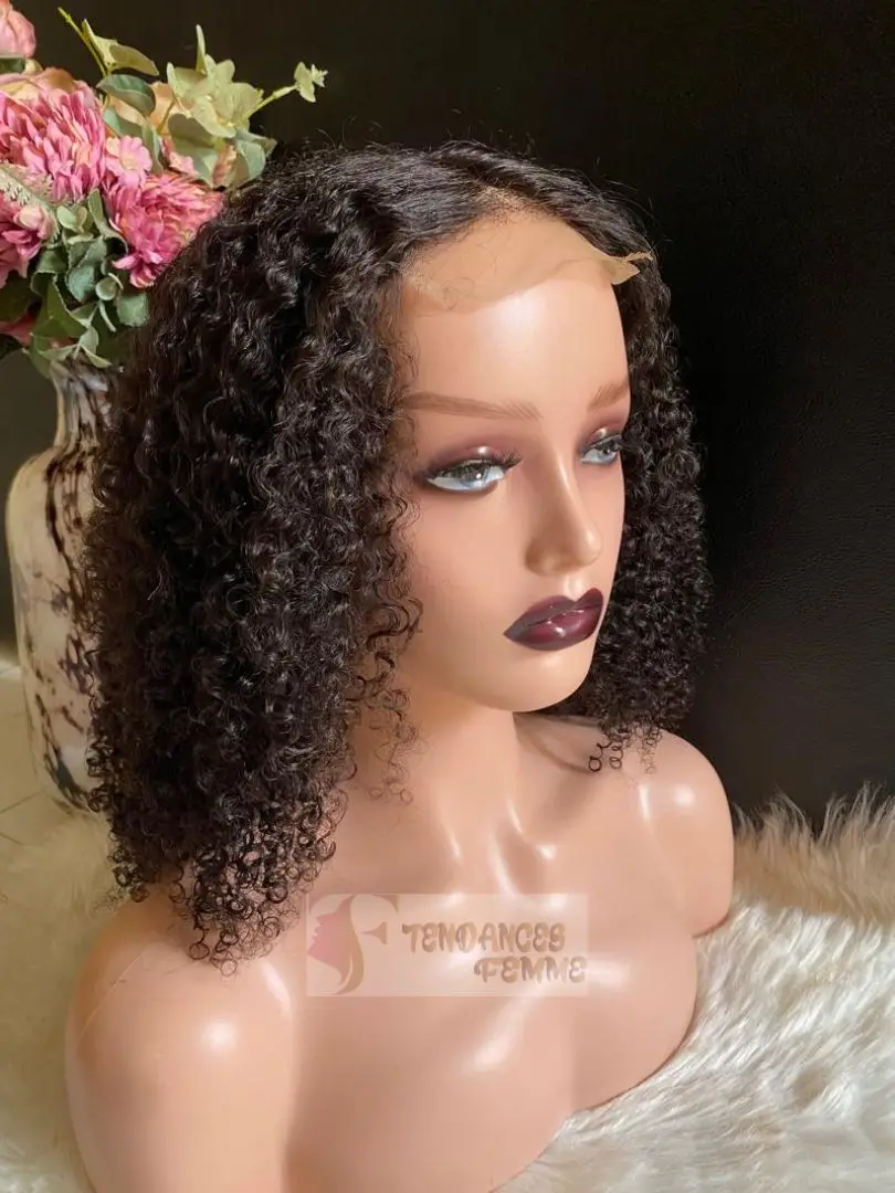 perruque kinky curly bouclé