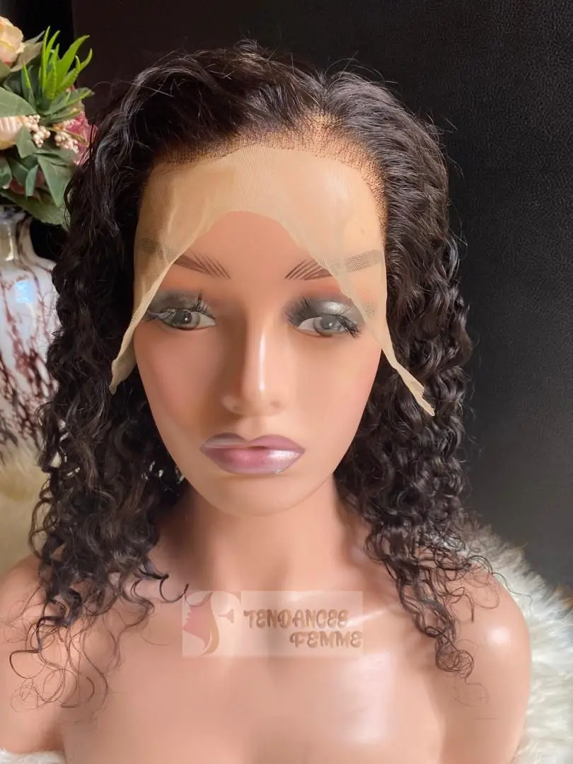 perruque bouclée deepwave lace frontale